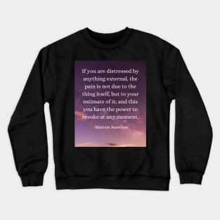 Marcus Aurelius: Master Your Perception, Liberate Your Mind Crewneck Sweatshirt